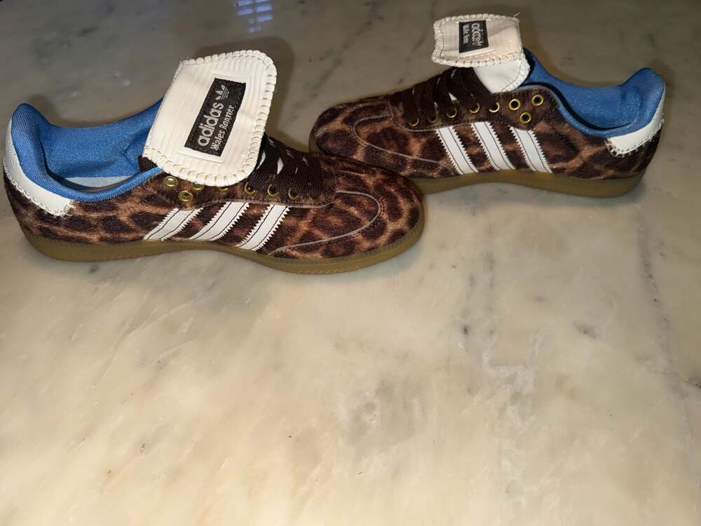Adidas x Wales Bonner Samba Pony 'Leopard' Sneakers IE0578 - Picture 2 of 6